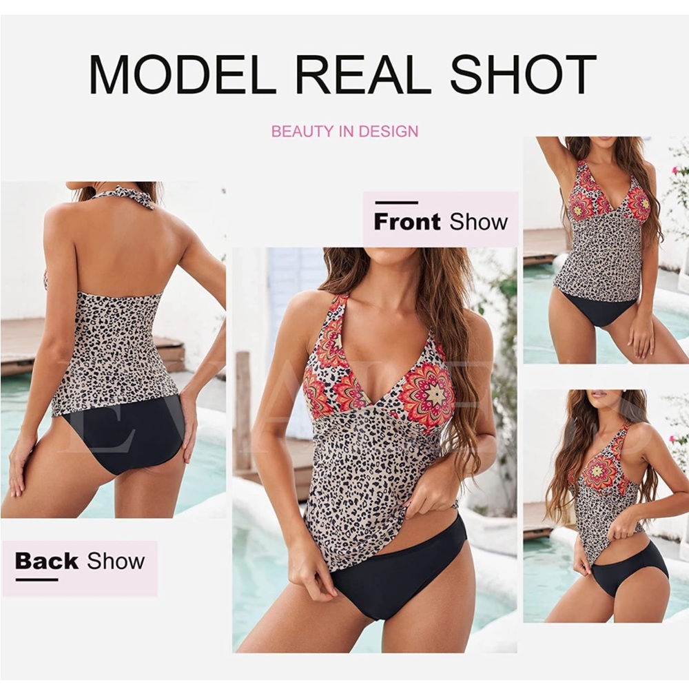 Evaless Brand New with tag. Size large tankini